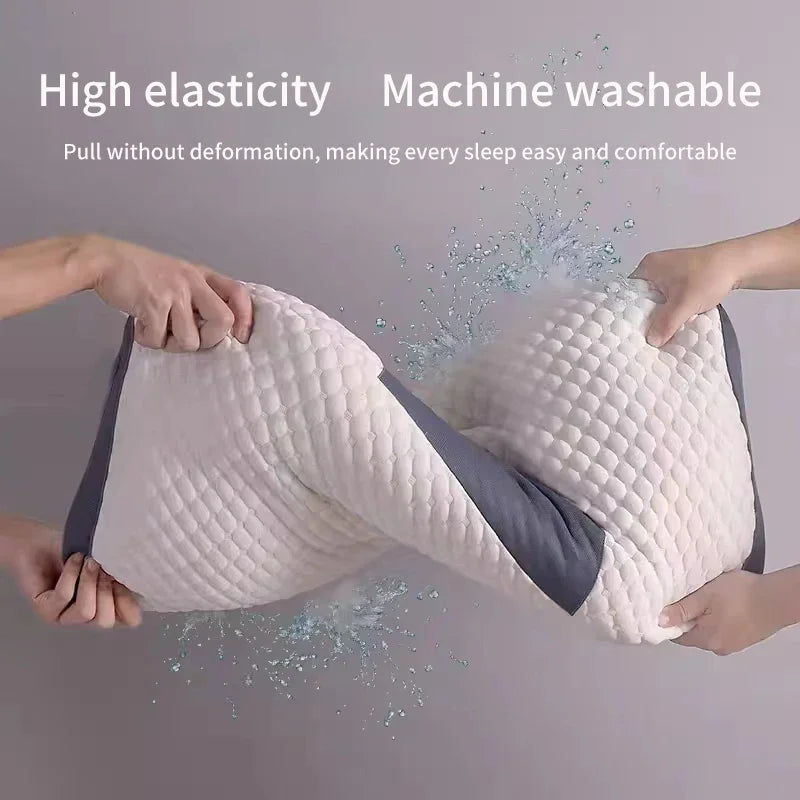 New Neck Pillow Help Sleep and Protect the Neck Cervical Orthopedic Soybean Fiber Massage Household SPA Pillow for Sleeping